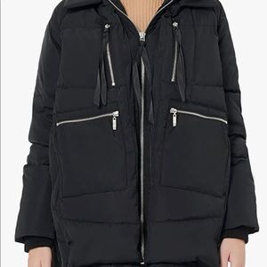 Orolay Women's Thickened Down Jacket- Black 2XL